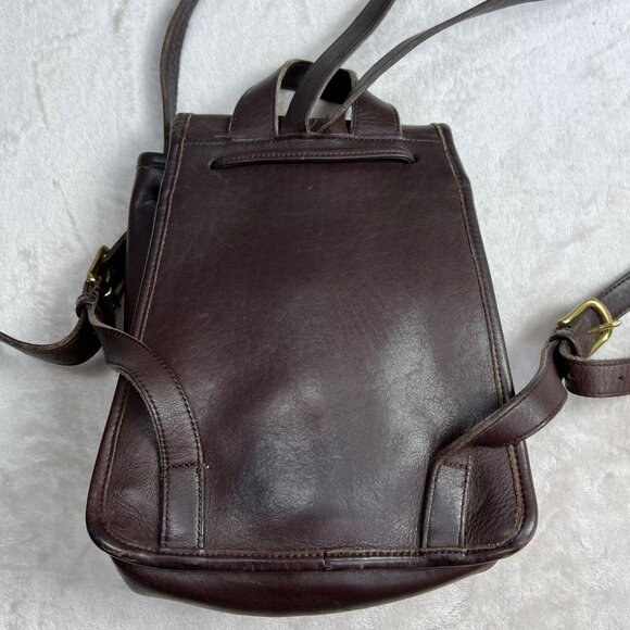 Vintage Coach Mini Backpack Daypack 9960 Brown Leather G8I-9960 Bag Purse - Picture 7 of 14